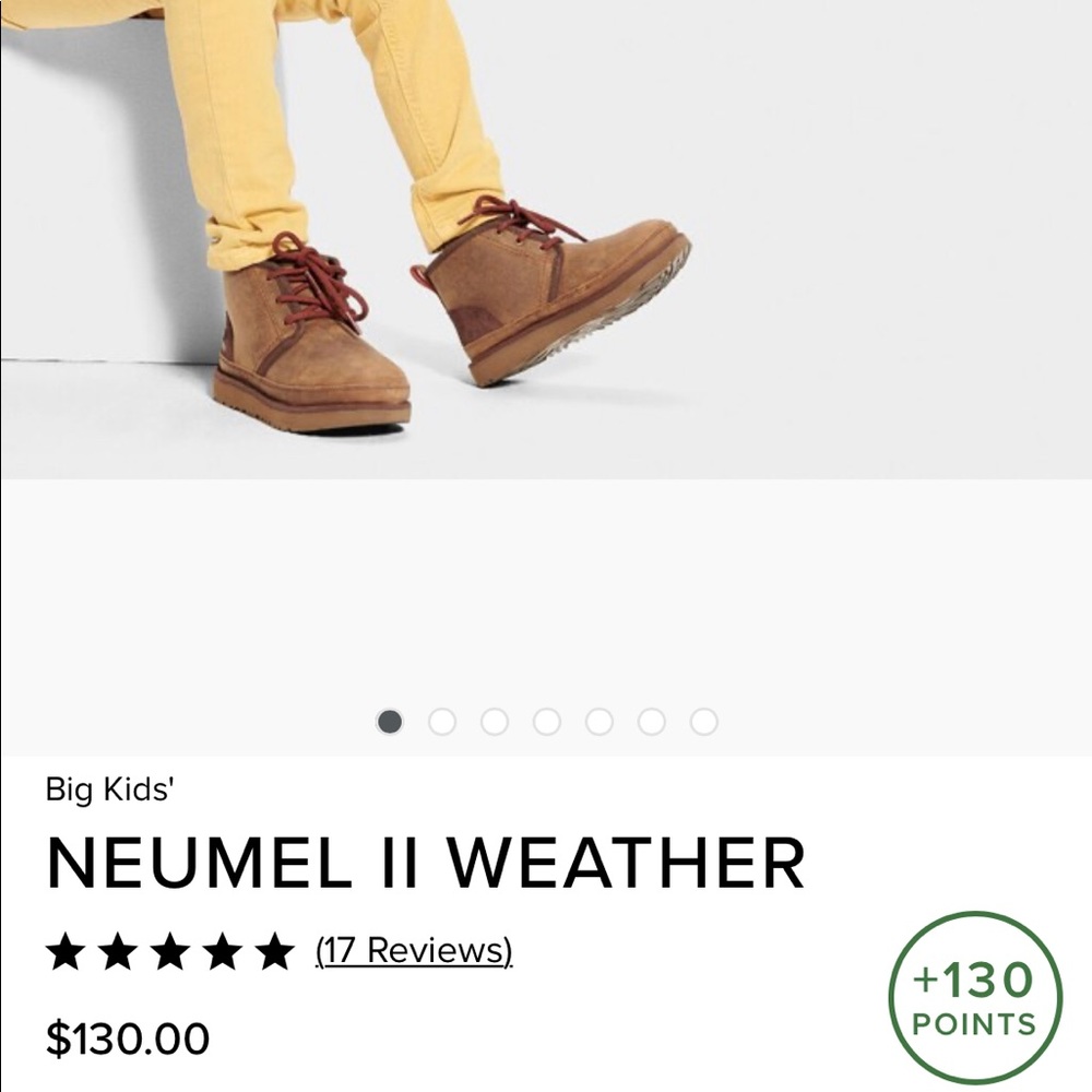 Kids UGG Neumel II Waterproof Chukka - Grizzly